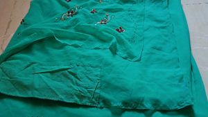 Emerald Green Embellished Saree