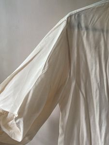 Cream Collared Button-Up Shirt