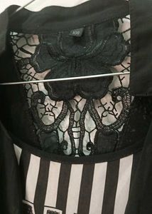 Edgy "Pretty Girl" Striped Tee