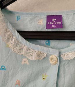 Cute Blue Pajama Set