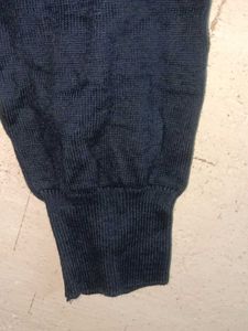 Navy Blue V-Neck Cardiga Oversized