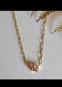 'Toi et Moi'  Antiturnish Necklace