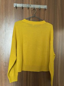 Yellow Crew Neck Sweater