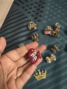 Sparkling Rhinestone Hair Clips Set