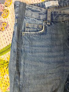 Classic Blue Denim Wide Leg Jeans