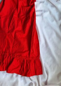Cottage core red Dress