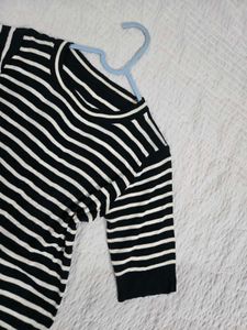 Classic Striped Knit Top fits S/M