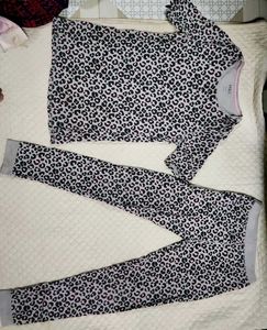 Cozy Leopard Print Pajama Set
