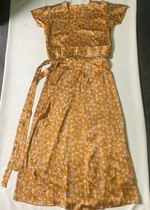Chic Floral Print Midi Dress