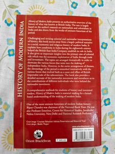 History of Modern India by Bipan Chandra