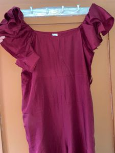 Stylish Red Jumpsuit