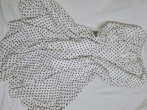 vintage flowy polka dot skirt