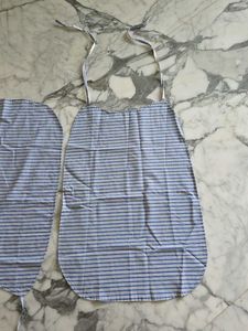 Stripe Pattern Bibs For adults