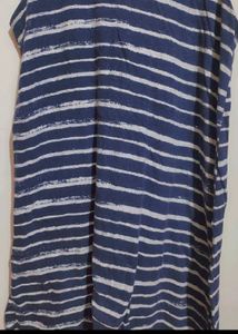 Navy Blue White Lining Camisoles For 34 Bust