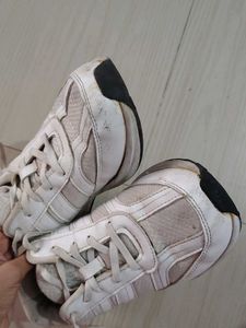 White Lace-Up Sport Sneakers Kids