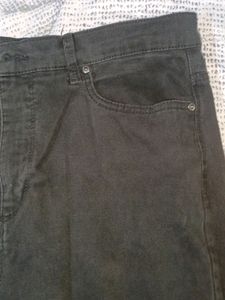 Black straight jeans