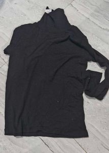 Black Turtleneck Top