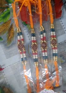 Set of 5 Designer Rakhi Bracelets