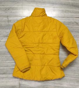 Stylish Yellow Puffer Jacket for womens