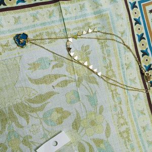 Elegant Resin Blue Flower Layered Necklace