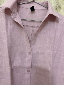 Lilac Button-Up Long Sleeve Shirt