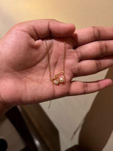 Double Heart Pendant Necklace