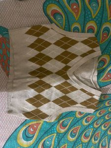 Argyle Knit Sweater Vest