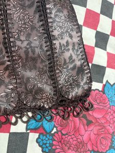 Elegant Embossed Floral Handbag