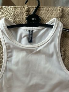 The Essential White Crop Tank
