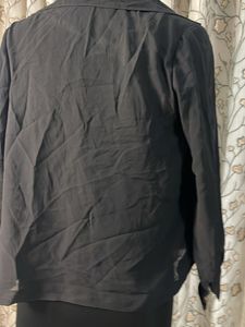 Elegant Black Embroidered Blouse