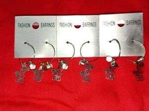 Set of 3 Cute Mickey mouse Charm Hoop Earrings