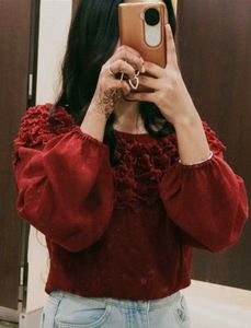 Maroon Off solder crop top💗