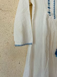 White Embroidered dress/kurta