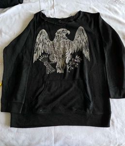 Black Crew Neck Sweatshirt