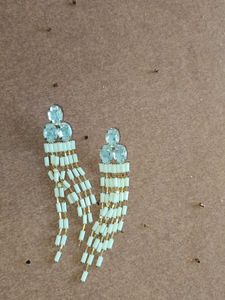 Elegant Beaded Drop Earrings