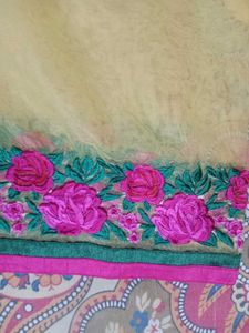 Yellow Embroidered Kurta