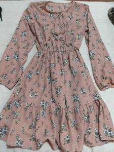 Chic Floral Print Midi Dress