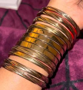Boho Stackable Gold Bangles