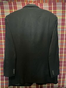 Vintage Jet Black Formal Blazer - Statement Piece