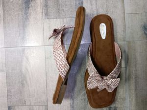Stylish Brown Bow Sandals