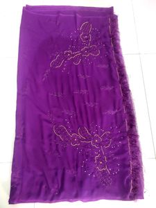 Party Wear Saree With Thread Work Nd Branasi Blous