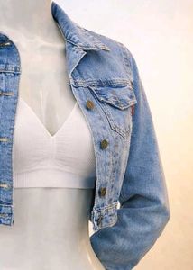 H&amp;M Icy Blue Denim Jacket
