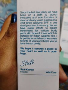 WishCare Niacinamide Oil Balance Sunscreen