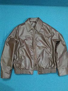 Savana oversized faux leather jacket