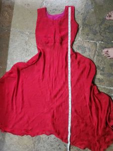 Elegant Red Flowy Maxi Dress
