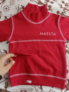 Red Casual T-Shirt