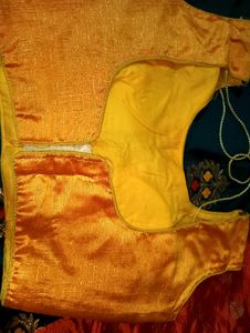 green &amp; yellow lahenga choli with duptta