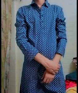 Men's Geometric Print kurta
