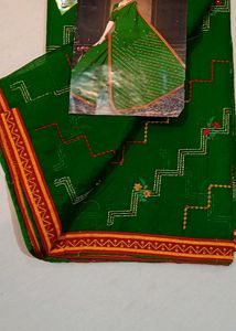 Cotton Green Saree