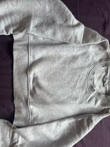 Grey Cropped Sweatshirt